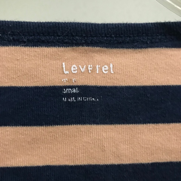 Leveret Mens Small Brown and Navy Striped Cotton PJs - Picture 3 of 7